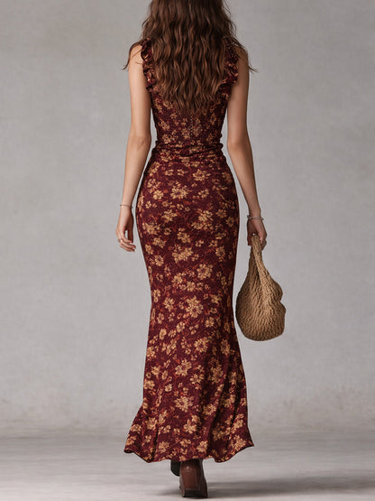 Simona | Vestido retro de silueta larga y elegante