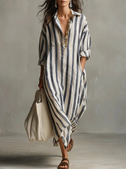 Pepa | Vestido camisero largo
