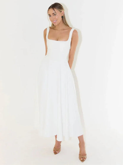 Melisa | Vestido con Falda Midi